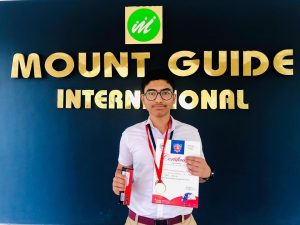 SAHIL ASHRAF, Grade X, State Level First Rank Holder for Second Level International Olympiad of English Language 2019.