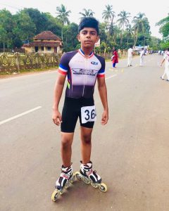 Sinan Ali C.K, GradeVIII, Silver medalist in Road one lap race.