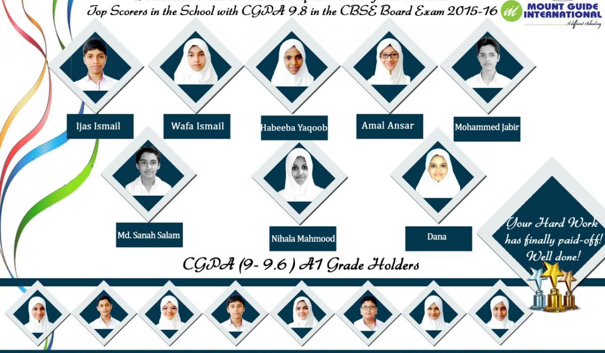 MGI achieves glorious results in CBSE Xth standard public examinations 2016 with 100% success