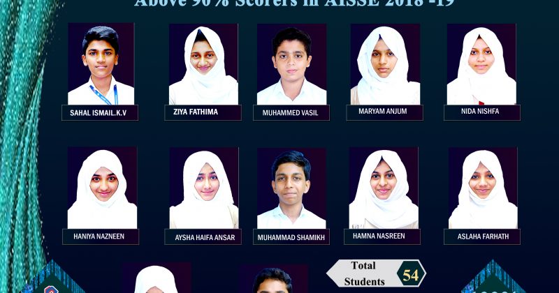 Toppers in CBSE class X, AISSE 2018-19