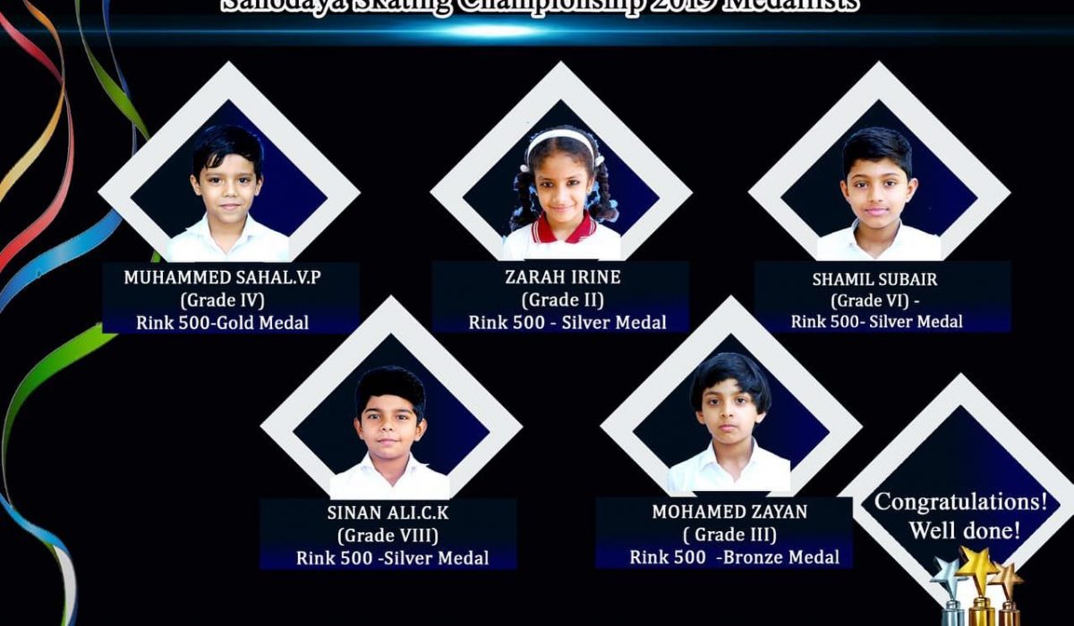 Sahodaya Skating Championship 2019 Medallists