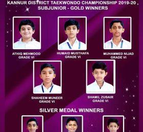Kannur District Taekwondo Championship winners 2019-20