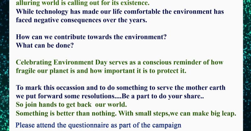 A Glimpse of the Environment Day Awareness…