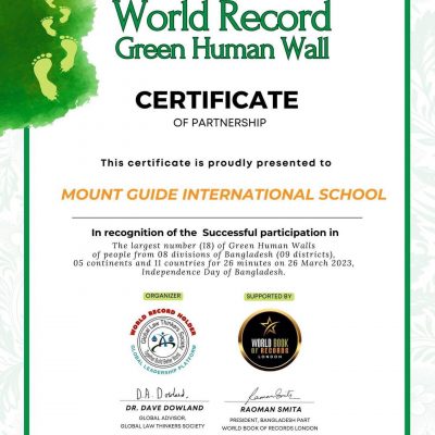 World Record 2023 : Green Human Wall