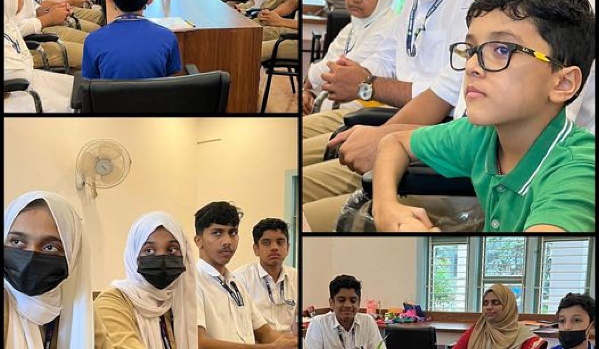Student Council Members’ – Meeting with the School Officials…