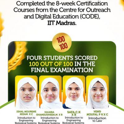 Congratulations to the winners of Centre for Outreach and Digital Education (CODE), IIT Madras.