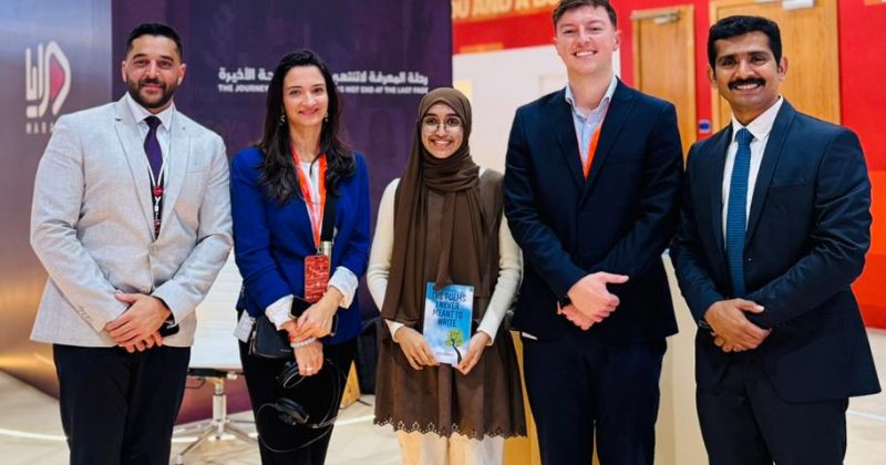 Proud moment! Laiba Zeenath of Grade X debuts as a poet at the world’s largest book fair