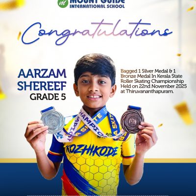 Congratulations to Aarzam Shereef of Grade V